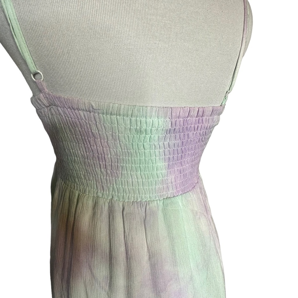 NWOT BTFL-Life for Anthropologie TieDye Tie Front Maxi Dress m - Picture 8 of 15